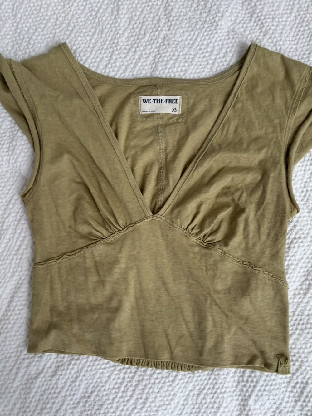 We the free Ivy Tee in Dried Aloe in size XS - Picture 4 of 6